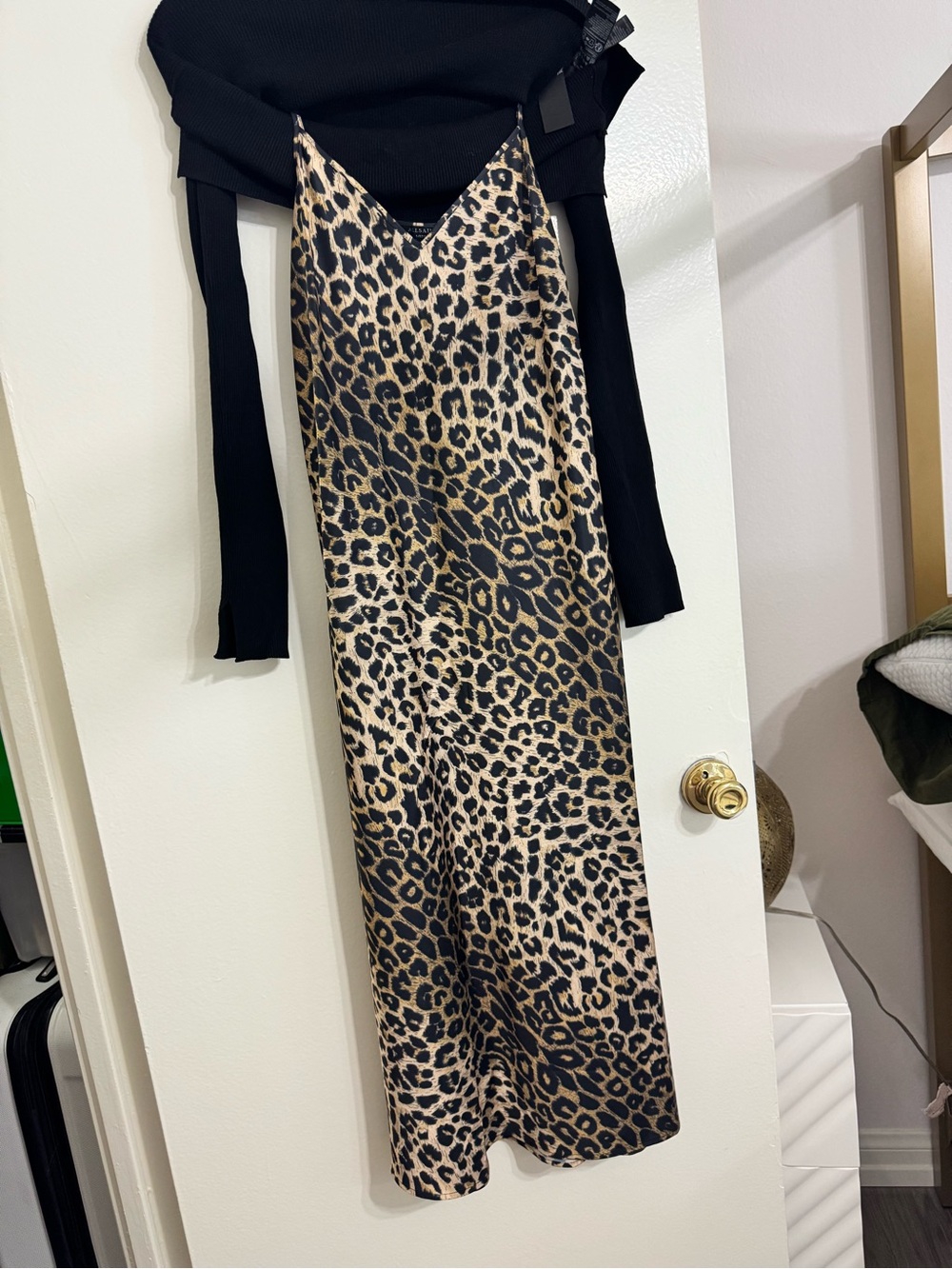 AllSaints Hera Leppo 2-in-1 Midi Dress - Picture 10 of 11